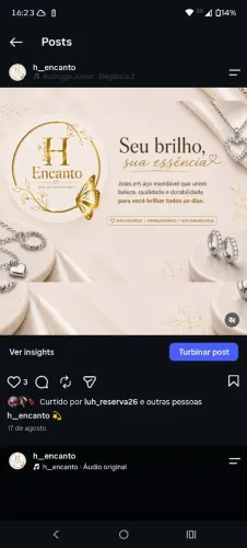 Vendo jóias em aço inoxidável 