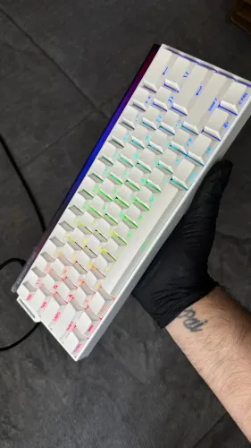 TECLADO MAGNETICO BRANCO AKKO SHINE60