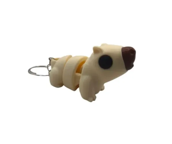 Chaveiro Capivara Articulada - Modelo Flexível