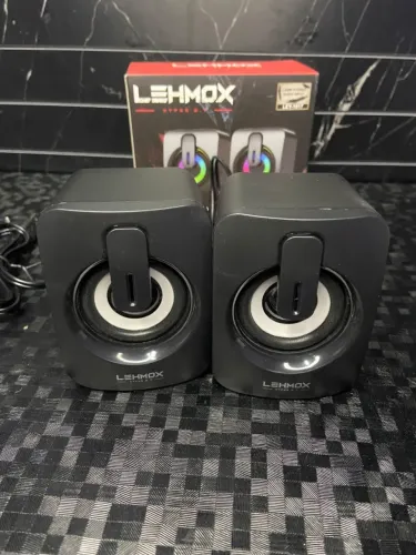 Alto-Falante Estéreo para Computador Led RGB Ley-1917 Lehmox an5