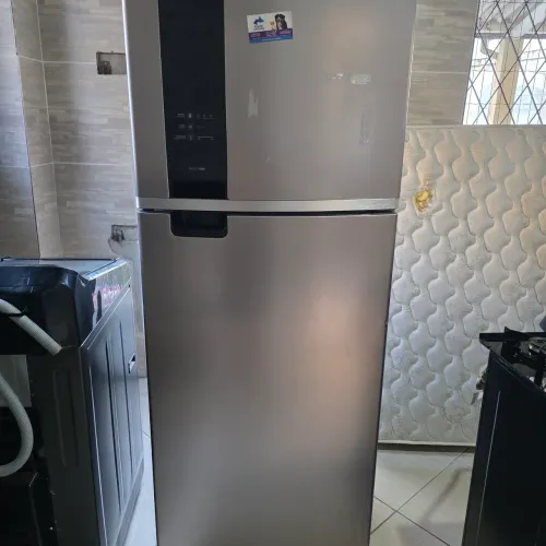 Geladeira/Refrigerador Brastemp Frost Free Duplex Prata 463L BRM55FK