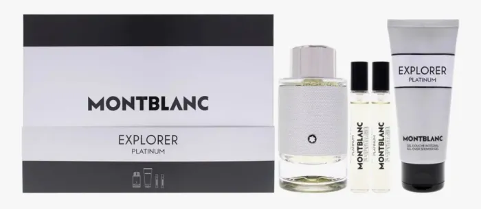 KIT MONTBLANC EXPLORER PLATINUM (perfume + gel de banho)