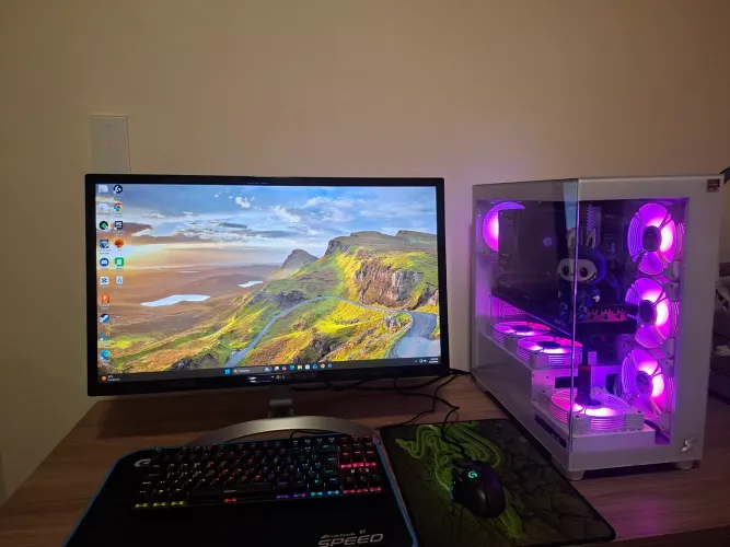 PC Gamer / Workstation Ryzen 7 + RX 7700 XT + Monitor 4K 27? - Setup Completo Pronto para 