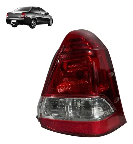 Lanterna Etios Sedan 2013 2014 2015 A 2021 Vermelha Direita Direito/passageiro Vermelho