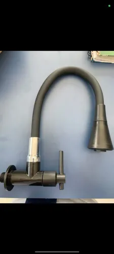 Torneira Cozinha Parede Bico Flexível