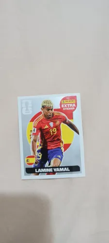 figurinha Extra Sticker Legend prateada  Lamine Yamal