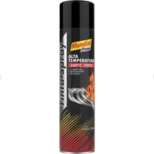 Tinta spray alta temperatura ALUMÍNIO