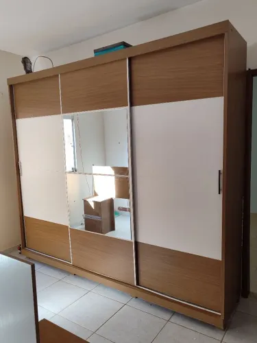 Guarda roupa e cabeceira MDF casal