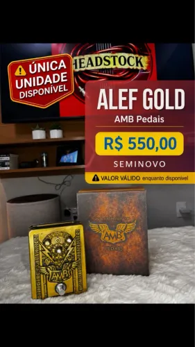 Pedal AMB Pedais Alef Gold.
