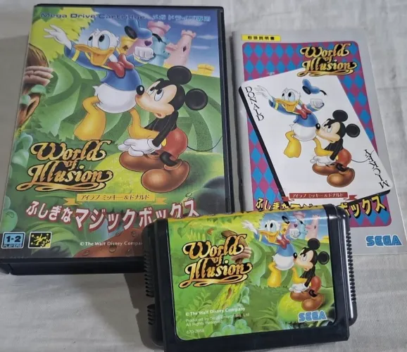 Mickey e Donald em World of Illusion para Sega Mega Drive
