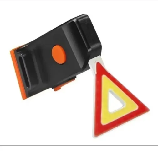 Lanterna traseira para bike triângulo