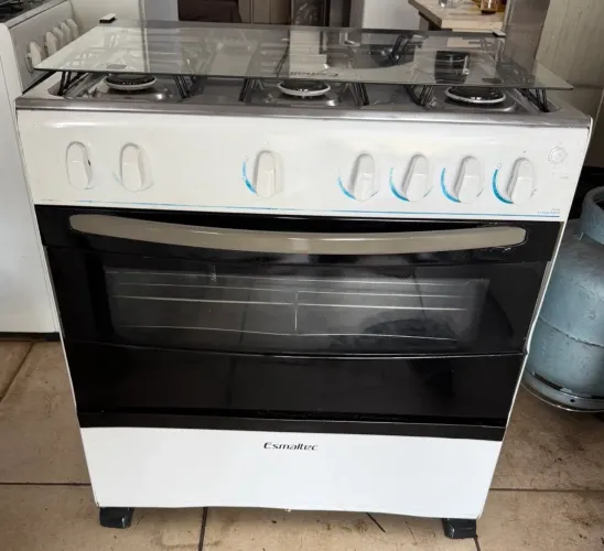 Fogão esmaltec 6 bocas usado barato conservado funcionando perfeitamente não é elétrico