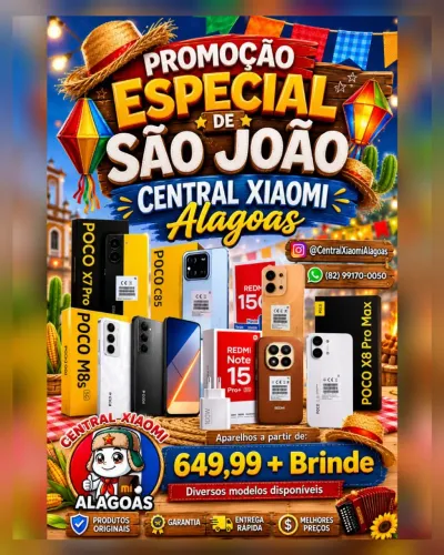 Xiaomi Redmi 15c, Note 15 Pro, Poco X8 Pro e Diversos Modelos Disponíveis 