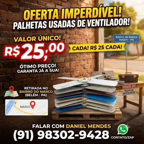Palheta de ventilador Usada