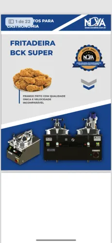 Máquina de fritura profissional