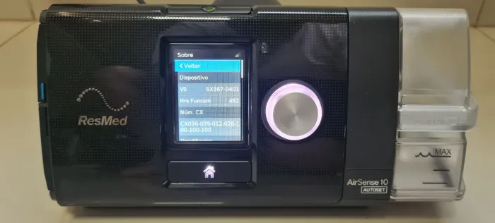 Cpap Resmed AirSense 10 Autoset Automático 452 horas de uso.