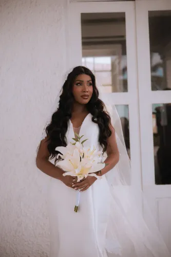 Vestido de Noiva Dani Benício + Véu 