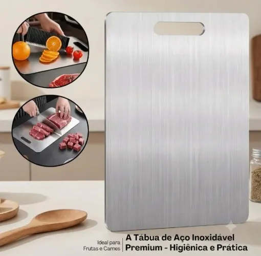 Tabua de Aço Inoxidável tamanho 34x1x22