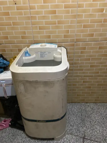 mudança tanquinho usado velho fuciona excelente lava bem