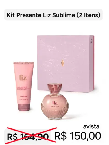 Kit Liz Sublime Desodorante Colônia