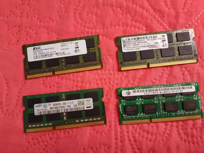 Memória Ddr3 4GB notebook seminovas