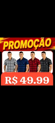 Camisa Xadrez R$ 49.99