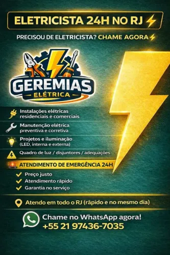 Eletricista no Rj 24h