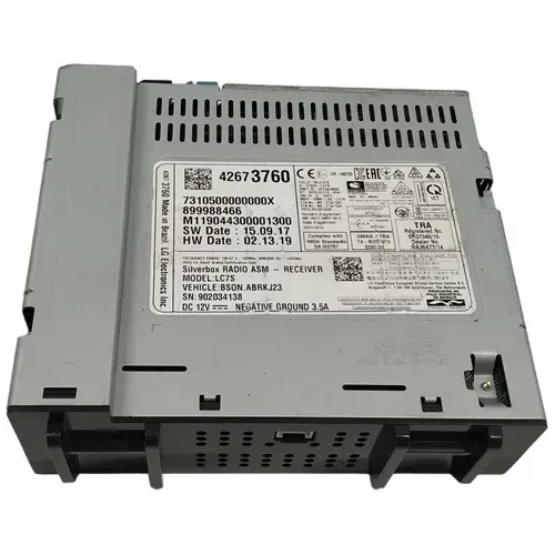 Radio Som Original Gm Cobalt 2019 1.8 Flex Preto
