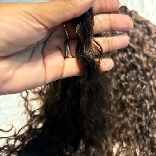 Cabelo Humano Cacheado 370G 65cm 
