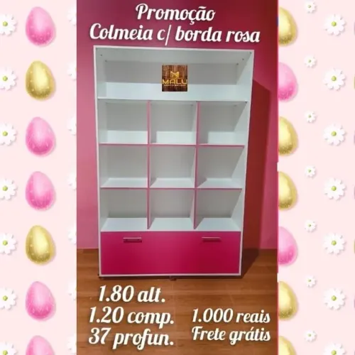 Colmeia com borda rosa