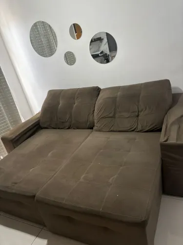Sofá retrátil e reclinável 