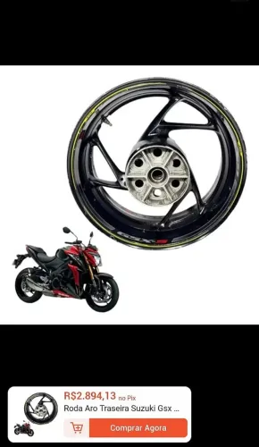 Roda traseira da GSX S1000