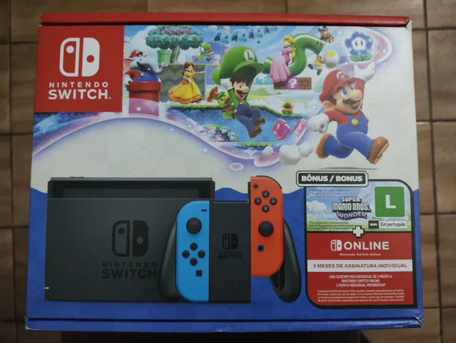 Nintendo Switch + Mario Wonder + 3 meses switch online LACRADO