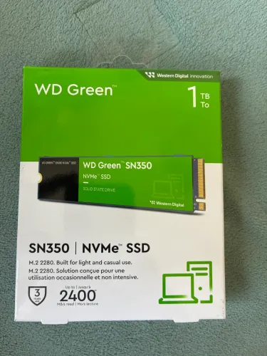 SSD WD Green 1TB M2 2280 NVMe NOVO na caixa