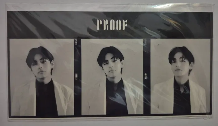 BTS Proof Standard Pob exclusivo de pre venda (V) 3-cut photostrip