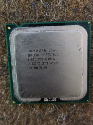 Processador Intel Core 2 Duo E7500 2.93GHz LGA775 - SLGTE - Testado