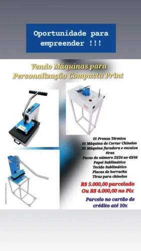 Vendo mini fábrica de chinelos