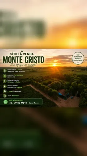 Sítio no Monte Cristo  - Próximo à BR-174