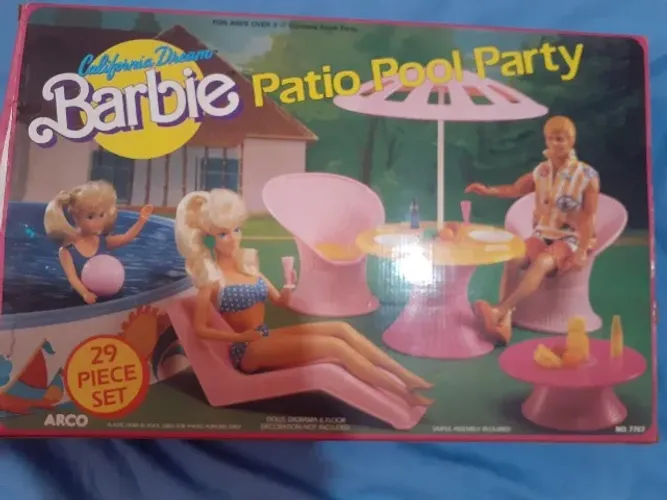 Barbie Playset Pool Party anos 90 para colecionadores