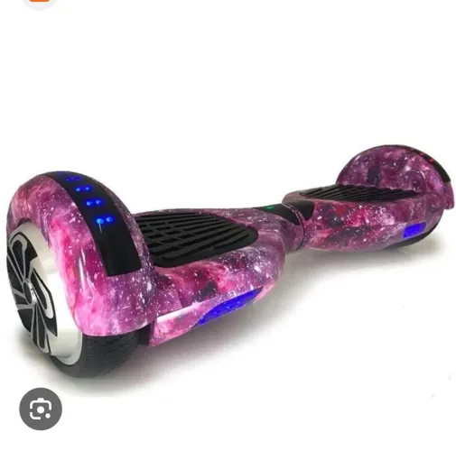 verboard Skate Elétrico 6.5" com Bolsa Led Bluetooth Roxo Galáxia Adulto