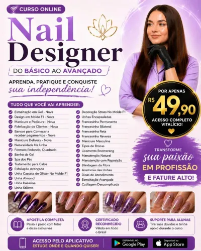 CURSO: NAIL DESIGNER DO ZERO