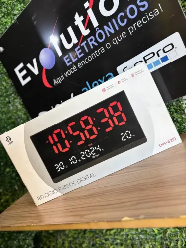 Relógio de Parede Digital Oasis OIH-6210 - PRODUTO NOVO COM GARANTIA