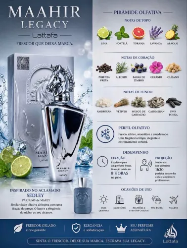 Perfume árabe Maahir Legacy