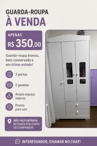 Guarda roupa bebê infantil 