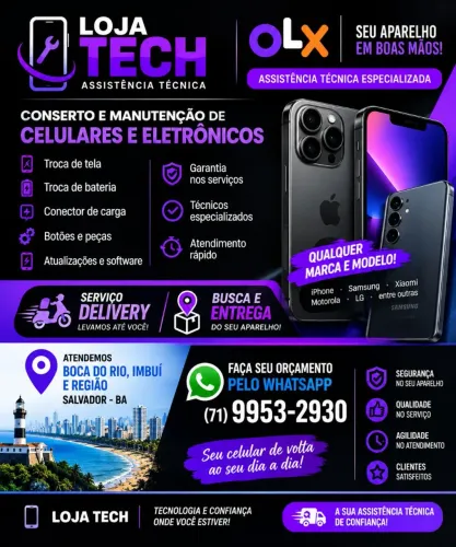 Conserto e manutenção de celulares