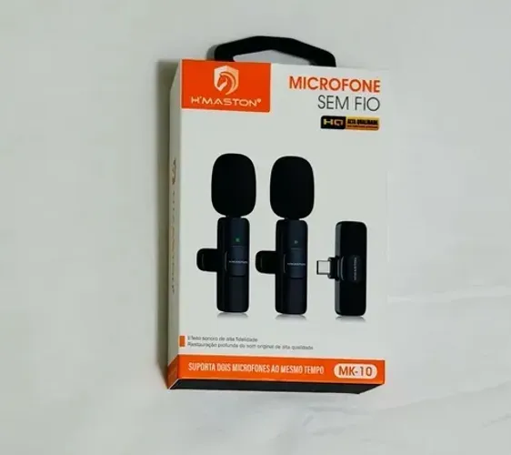 Microfone de lapela para Android e para iPhone 