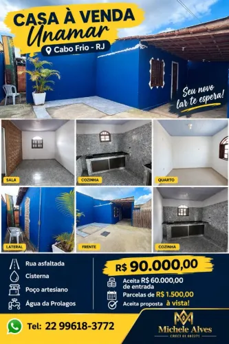 Oportunidade casa de praia unamar 