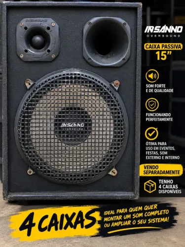 VENDE-SE CAIXAS DE SOM OVERSOUND INSANNO!