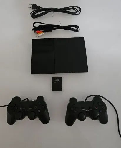 console de videogame ps2 slim scph 90010 (leia)