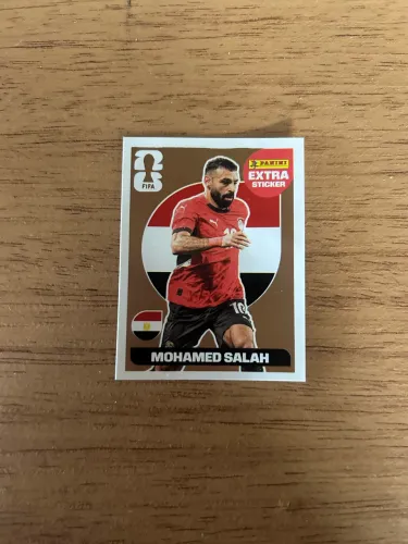 Figurinha extra sticker mohamed salah bronze